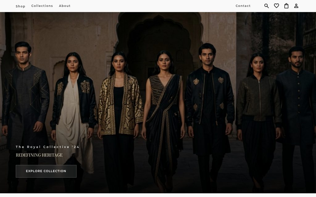 Home page of Varanasi Modern